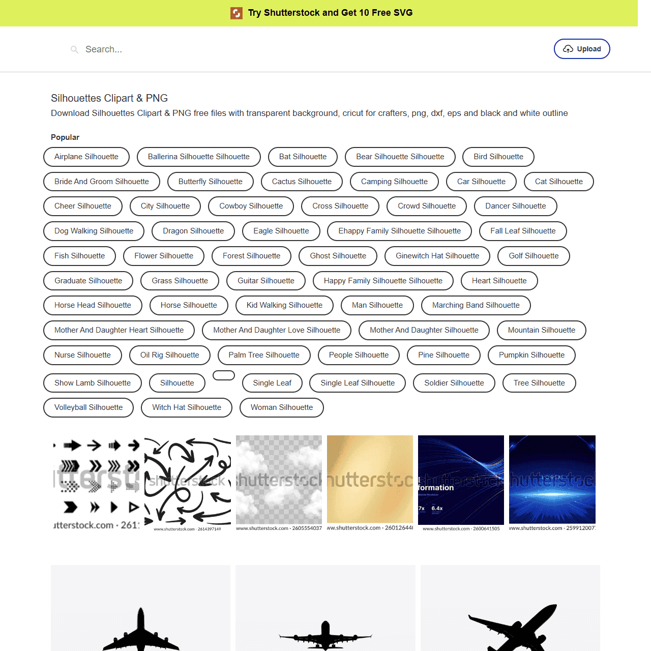 Silhouettes Clipart & PNG Free Download