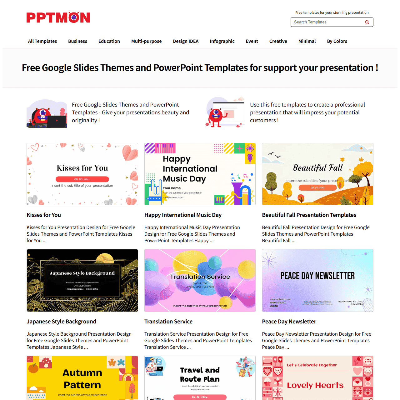PPTMON - Free PowerPoint Templates and Google Slides Themes