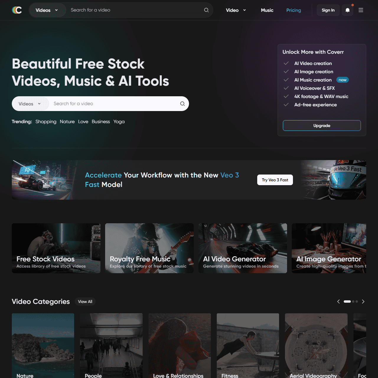 Download Free HD & 4K Stock Videos, Music & AI Tools