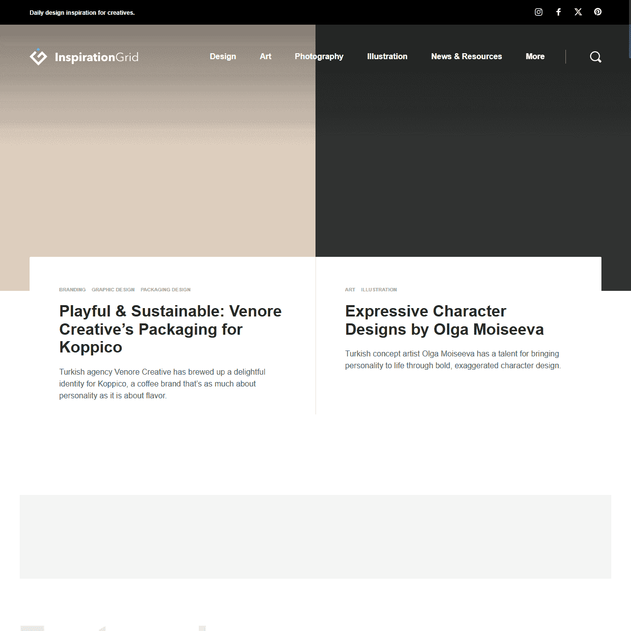 Daily design inspiration for creatives | Inspiration Grid