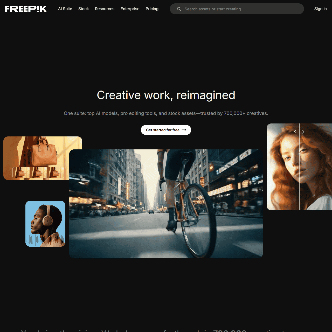 Freepik | All-in-One AI Creative Suite