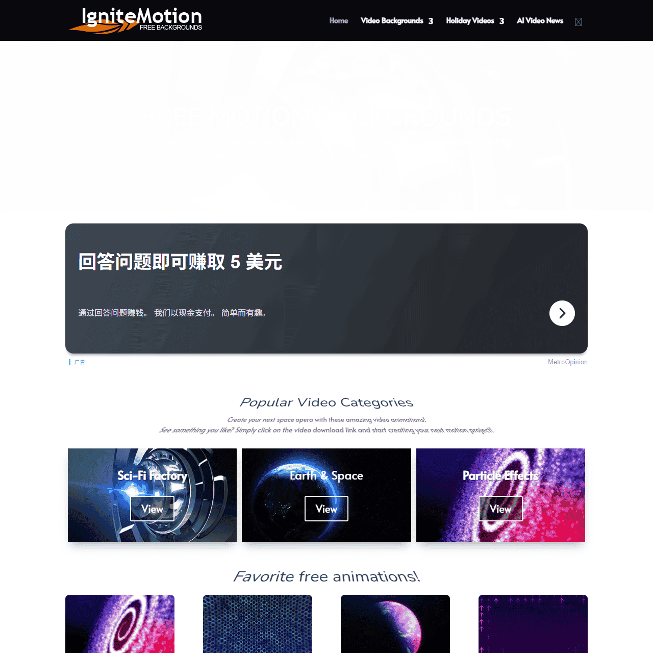 Free Motion Backgrounds | MP4, MOV video backgrounds for FREE!