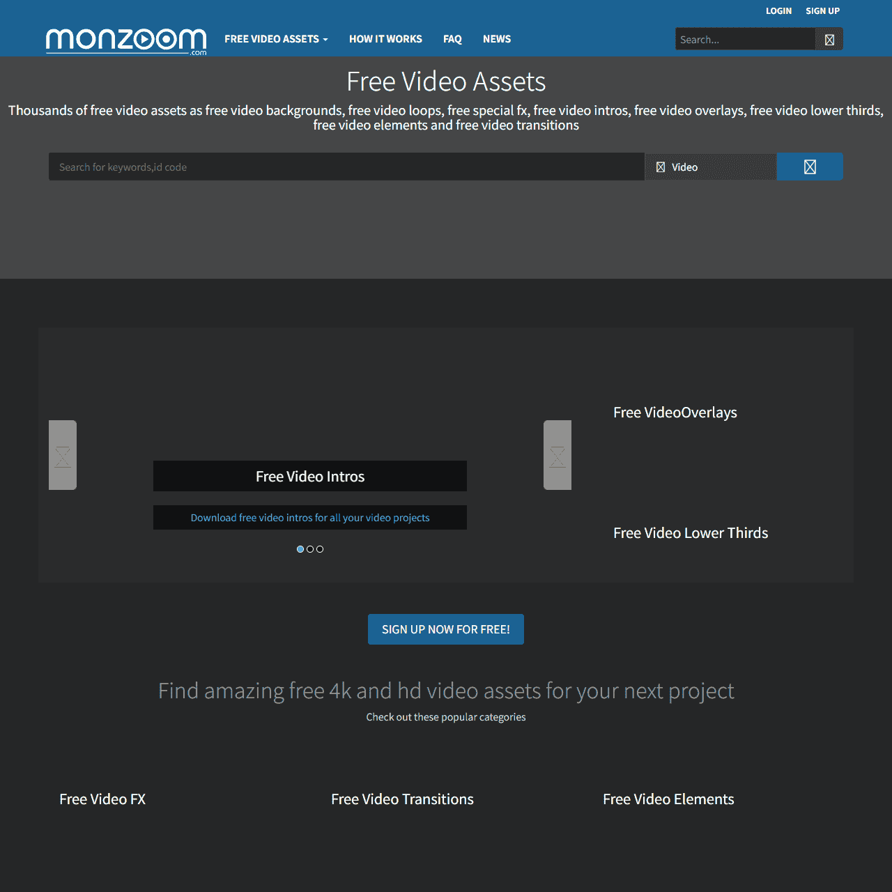 Free 4K and HD Motion Video Assets | monzoom.com