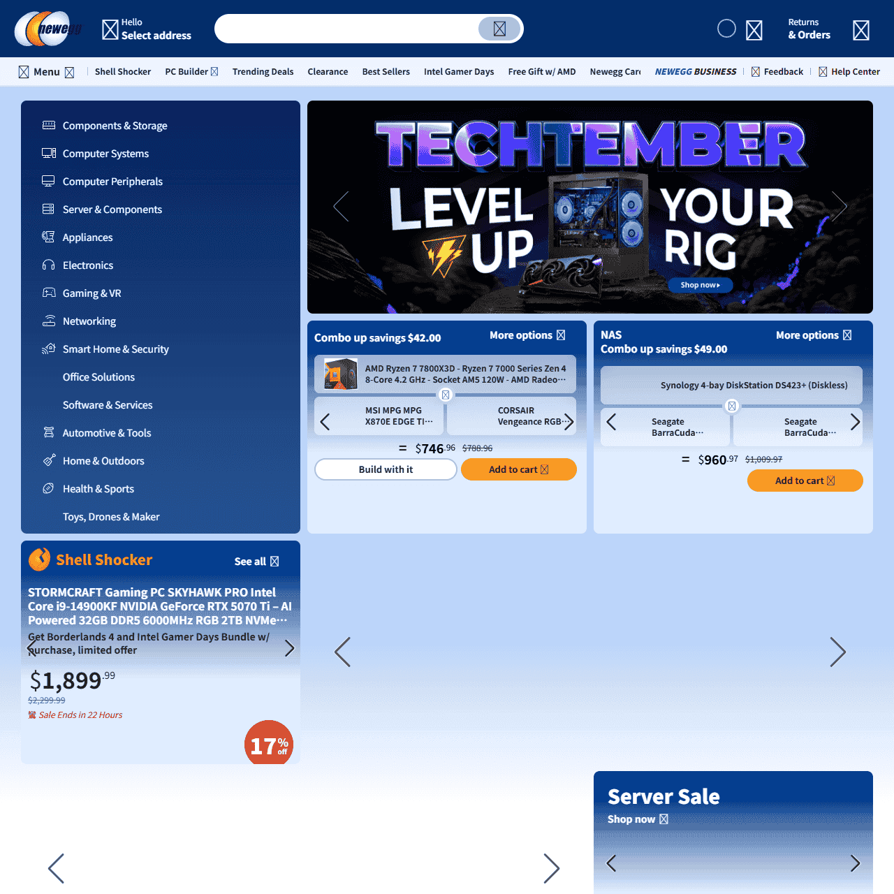 Electronics Store: Tech, PC Parts, AI PC & More | Newegg