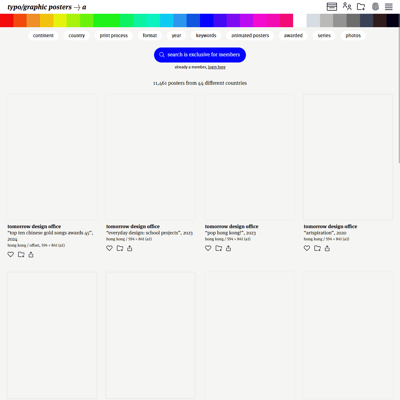 The Archive - typo/graphic posters