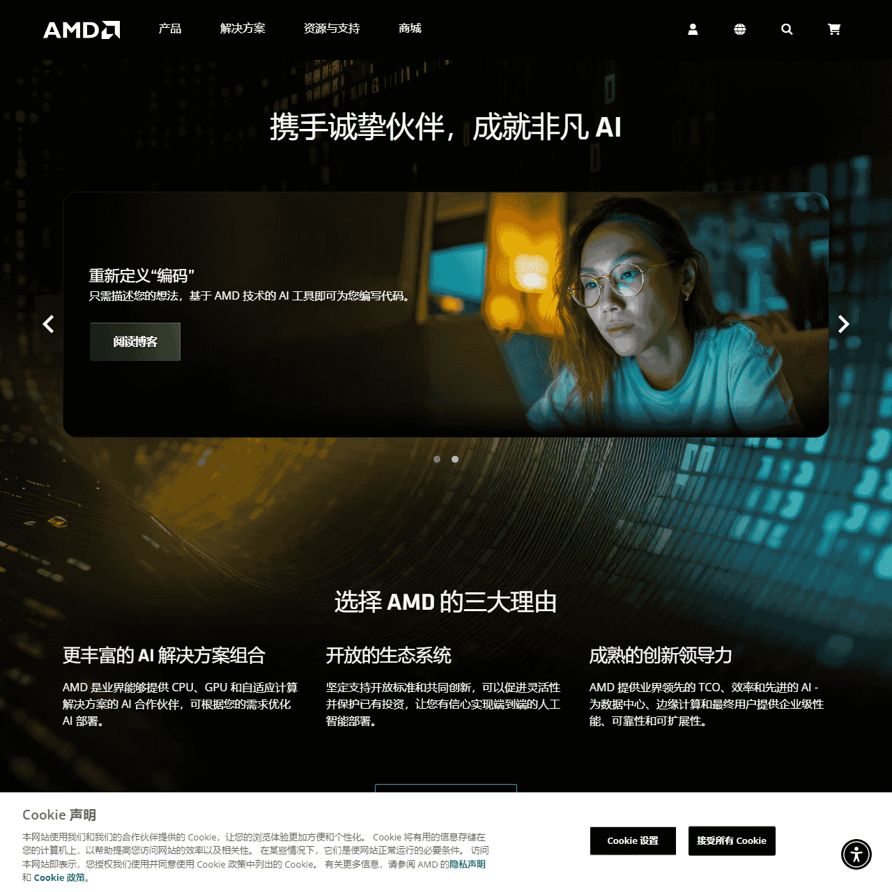 AMD ׀ 同超越,共成就 _ 人工智能