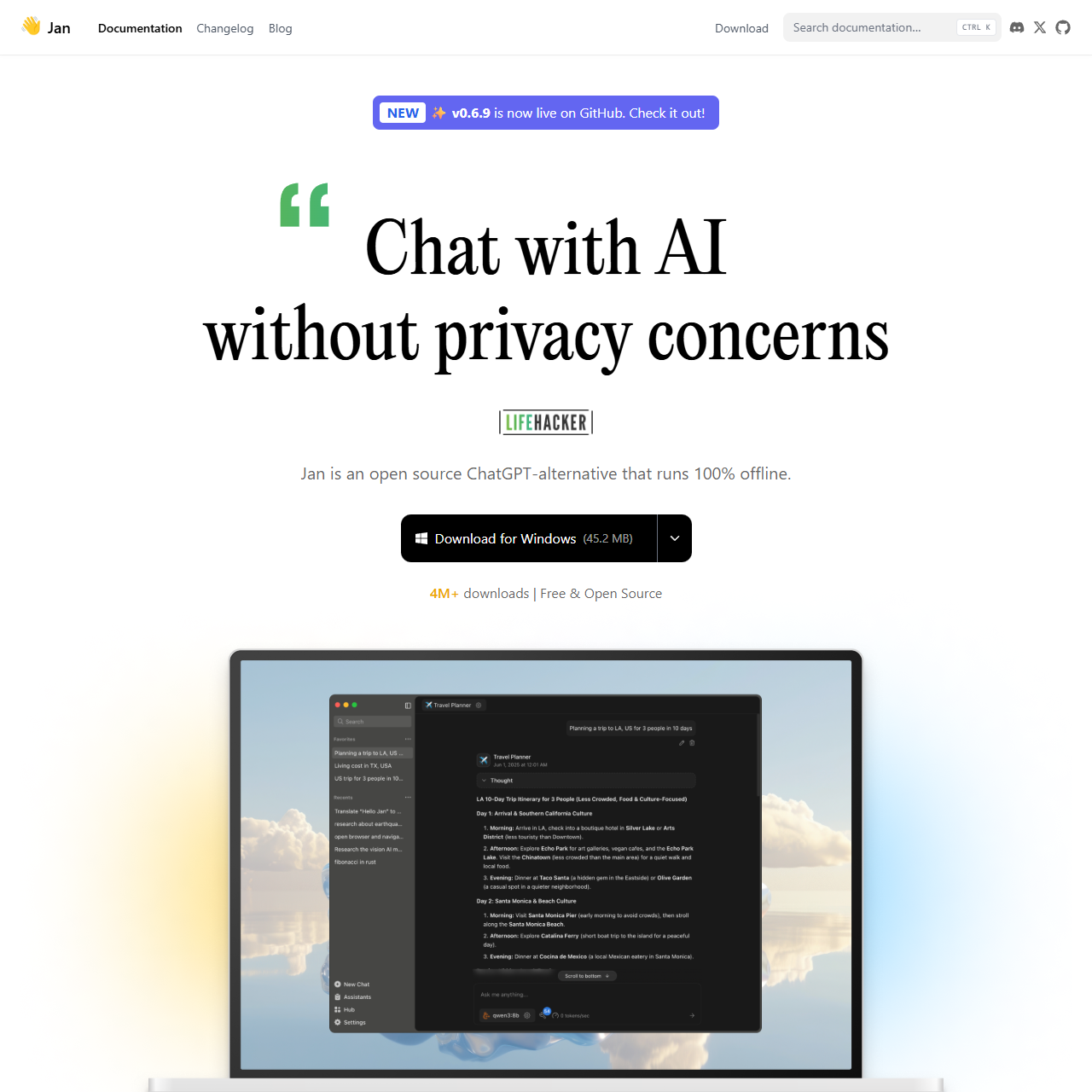 Jan: Open source ChatGPT